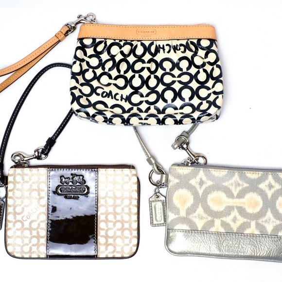 Lot of 3 Coach Clutch/Wristlet Purses (various) - Picture 1 of 15